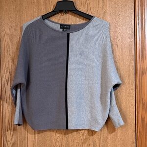 Premise Two-Tone Gray Women's Dolman Sleeve Sweater